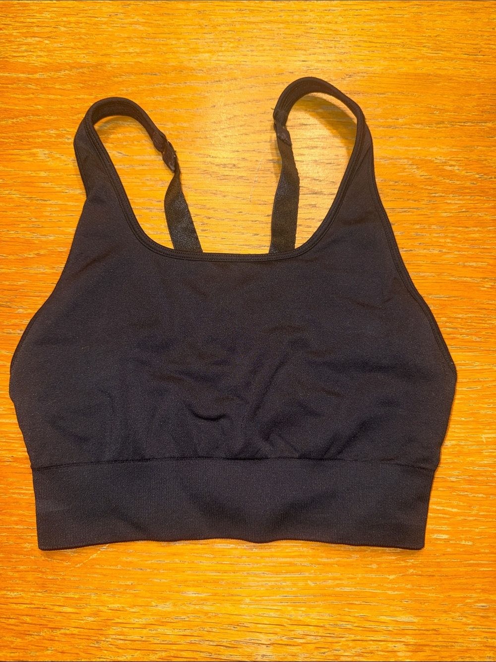 Fabletics Black Seamless Sports Bra Top